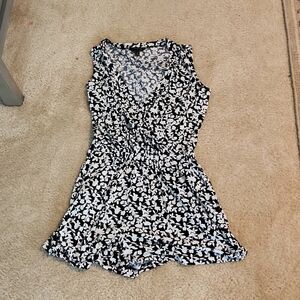 Black and white romper